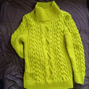 스웨터 핸드메이드 손뜨개질 스웨터