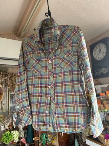 T.M.L. 체크 무늬 긴팔 셔츠 L 사이즈