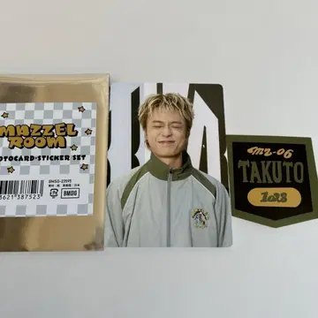 MAZZEL 타쿠토 마제베야 포토 카드 스티커 세트