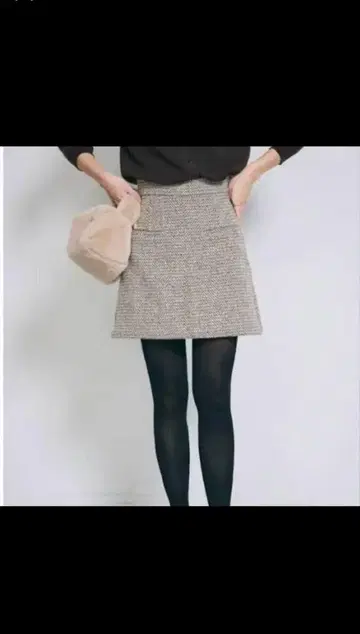 basement online 헤링본 스커트 숏팬츠 베이지