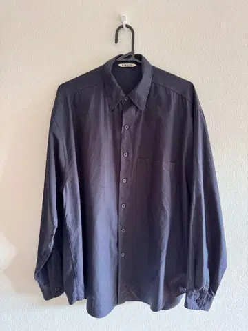 AURALEE 20SS 셔츠 긴팔 새상품급 4 DARK NAVY
