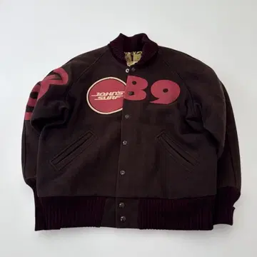 JOHN'S SURF TEAM89 바시티 자켓 40