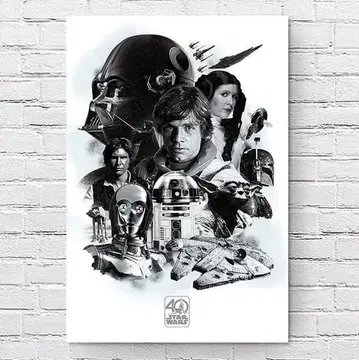 대형 영화 포스터 스타 워즈 STAR WARS 40th US판 of2