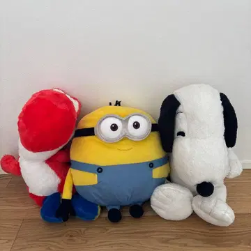 미니언 스누피 요시 봉제 인형 세트