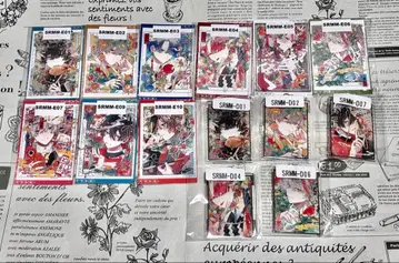 시라마메 웹폰 D상 아크릴 키링 E상 컬렉션 카드 14점 세트