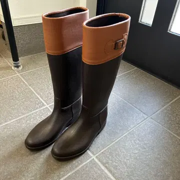 장화 M 브라운 24cm 여성용 롱