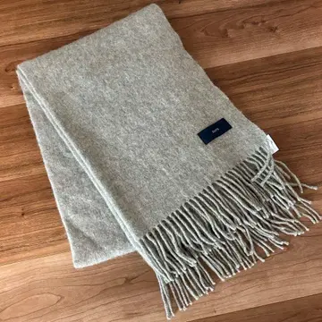 SHIPS 쉽스 워셔블 캐시미어 혼방 울 머플러 라이트 그레이