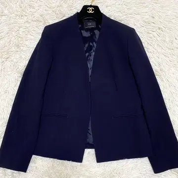 [미사용급 현행] 23구 노카라 자켓 스트레치 네이비 38