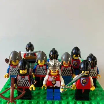 LEGO 캐슬 킹덤 라이온 나이트 미니 피규어 병사 왕