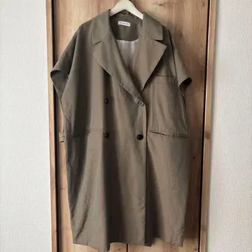 MAISON SPECIAL 카키 더블 버튼 오버 사이즈 베스트