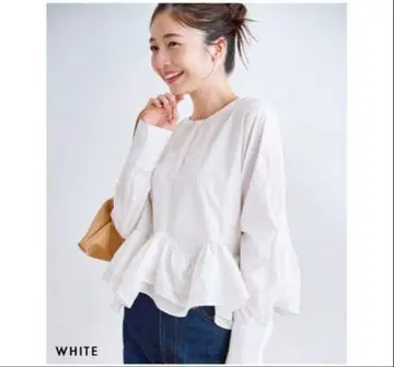 basementonline 티어드 프릴 블라우스