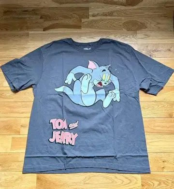 공식 Tom And Jerry 톰과 제리 T셔츠 그레이