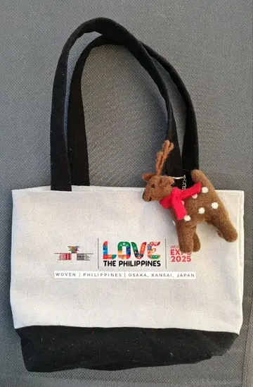 만박 EXPO2025 필리핀관 토트백 소 마스코트 포함