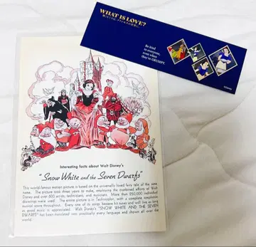 디즈니전 한정판 굿즈 입장 특전 백설공주 세트 엽서 책갈피