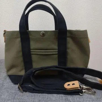 캔버스 천연 가죽 숄더백