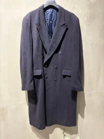 이탈리아제 더블 브레스트 코트 캐시미어 빈티지