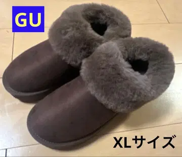 브라운 어그 부츠 퍼 소재