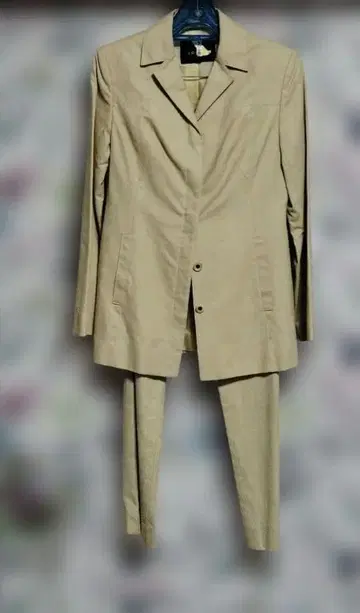 LOUNIE 베이지 팬츠 셋업 싱글 버튼