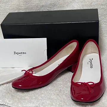 [ Repetto ] 컨디션 최상 Camille 발레 슈즈 에나멜 레드