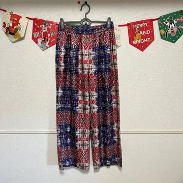 J_O x FUMIE=TANAKA 새틴 롱 팬츠 SNG 사이즈