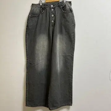 WISH FOR EVER 그레이 와이드 팬츠