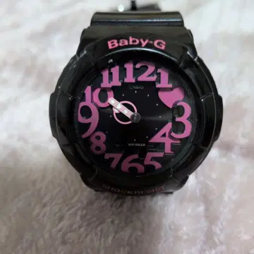 Baby-G 캐주얼 손목시계 블랙/핑크