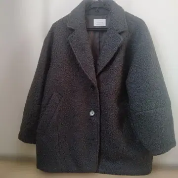 LUCA LADY LUCK LUCA 코쿤 코트 차콜 그레이 프리