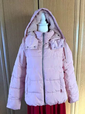 [ 한 번 착용만 ] 핑크하우스 패딩 자켓 인조 모피