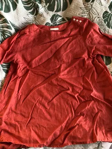 새상품급 스튜디오 클립 튜닉 오렌지