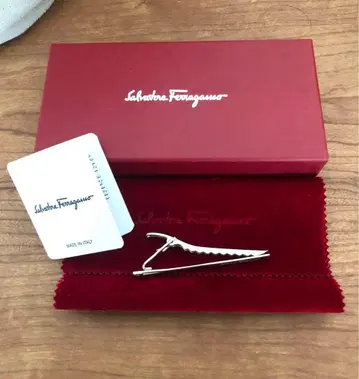 Salvatore Ferragamo 실버 넥타이핀