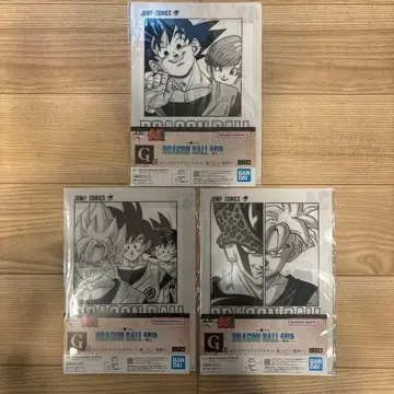 [당일 발송] 드래곤볼 제일복권 40주년 G상 클리어 파일 3매