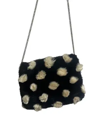 [ 새상품급 ] FRAPBOIS 플라보아 도트 퍼 체인 숄더백