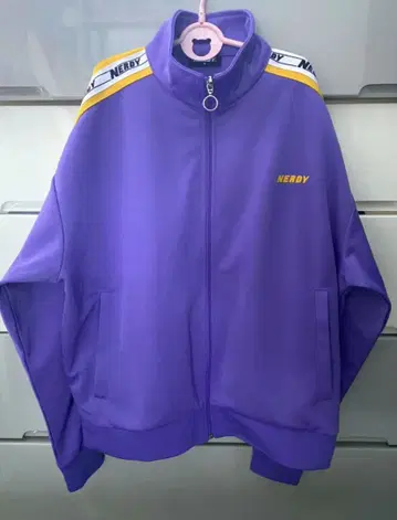 NERDY 퍼플 집업 저지 S 사이즈