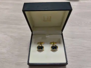dunhill 던힐 커프스 커프 링크 골드 컬러 x 블랙