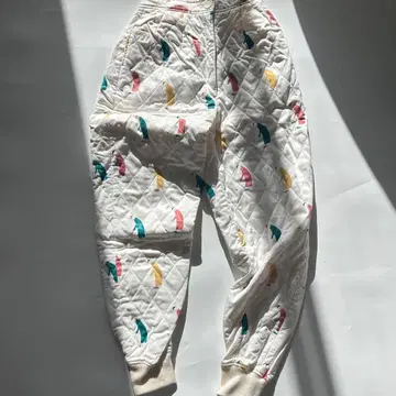 피코네 퀼팅 충전솜 팬츠 올 패턴 레트로 귀여운