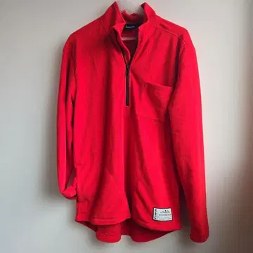 카부 KAVU 플리스 자켓 하프 지퍼 M 사이즈 빨간색 레드