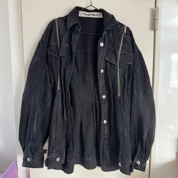 PRANK PROJECT 데님 지퍼 셔츠 블루종