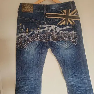 REDOPEPPER 자수 데님 팬츠