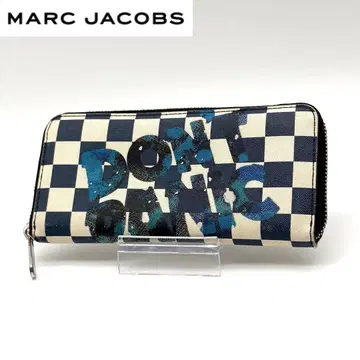 [새상품급] MARC JACOBS 가죽 장지갑 라운드 지퍼 체크
