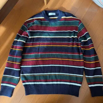 Golden Bear 남성용 스트라이프 보더 무늬 니트