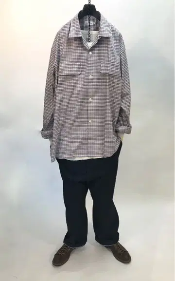 [새상품급] sans limite 산리미트 긴팔 오픈 카라 셔츠0