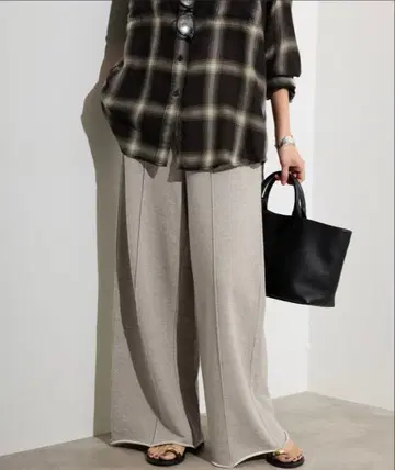 SLOBE IENA 쭈리 와이드 팬츠