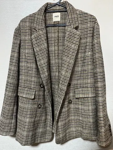 MALX 체크 무늬 테일러드 자켓