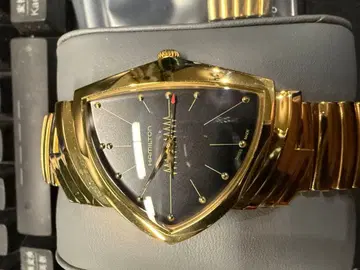 해밀턴 벤츄라 골드 손목시계 쿼츠