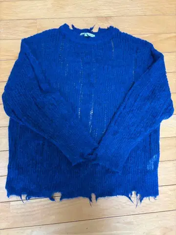 ZARA 울 데미지 니트 스웨터