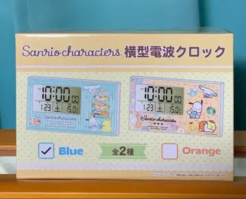 [미개봉] 산리오 캐릭터즈 가로형 전파 시계 블루