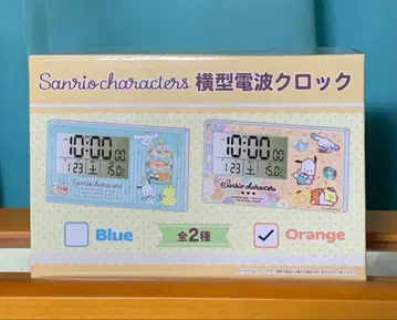[미개봉] 산리오 캐릭터즈 가로형 전파 시계 오렌지