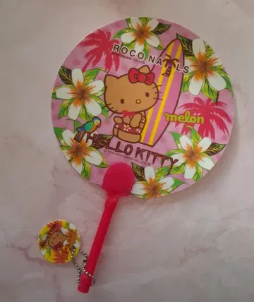 일광화상 키티 x 로코네일 부채 2004년 헤이세이 레트로 레어