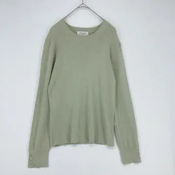 OPAQUE.CLIP 리브 편 긴팔 니트탑 L 사이즈