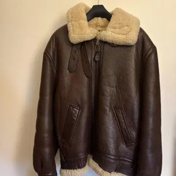 Schott B-3 플라이트 무스탕 자켓 양가죽 사이즈 40